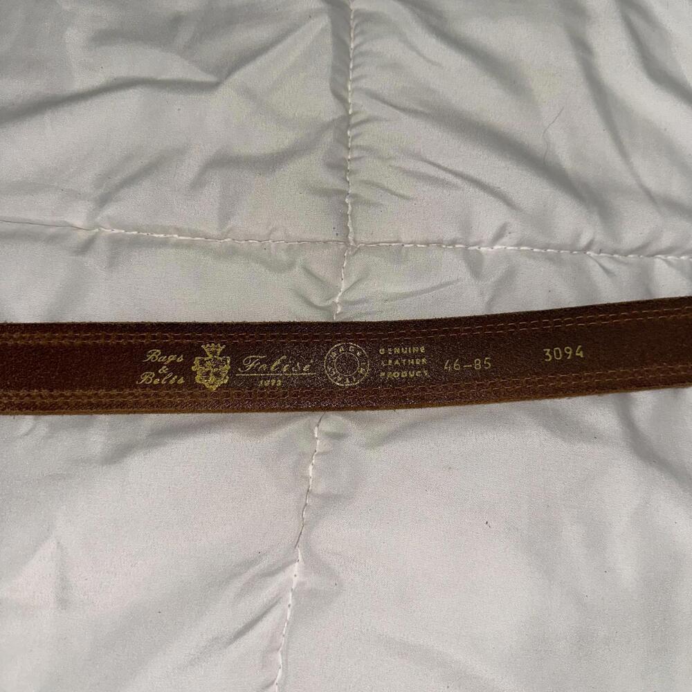 Felisi Leather Belt Brown Buckle Italy Men 45-85 3094 - Picture 5 of 7